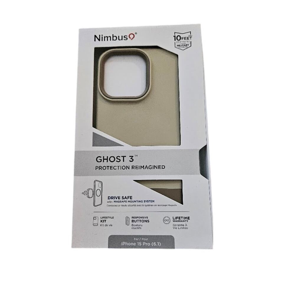 Nimbus9 Ghost 3 Case Taupe for iPhone 15 Pro (6.1)